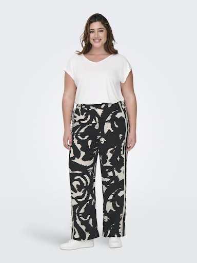 Only Carmakoma - Pantalone - Donna curvy | carnicon life wide pants aop