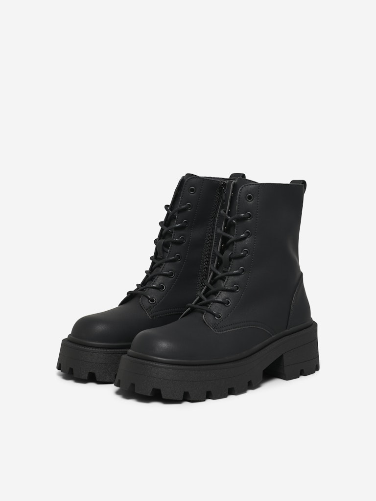 Only shoes - Stivali - Donna | onlbanyu-3 pu monochrome lace boot noos
