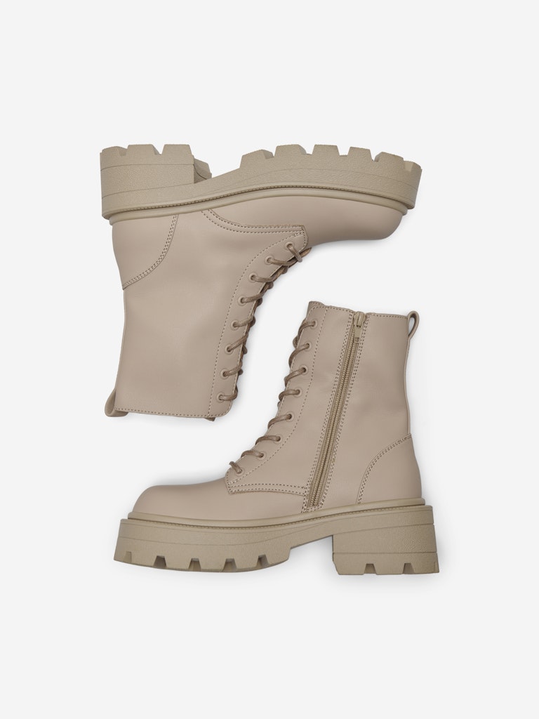 Only shoes - Stivali - Donna | onlbanyu-3 pu monochrome lace boot noos