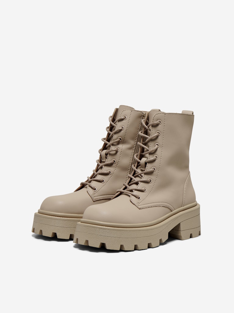 Only shoes - Stivali - Donna | onlbanyu-3 pu monochrome lace boot noos