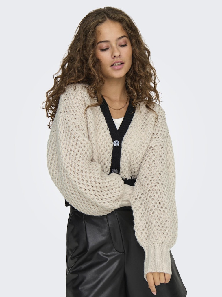 Only - Cardigan - Donna | onlrose life ls v-neck detail cardi knt