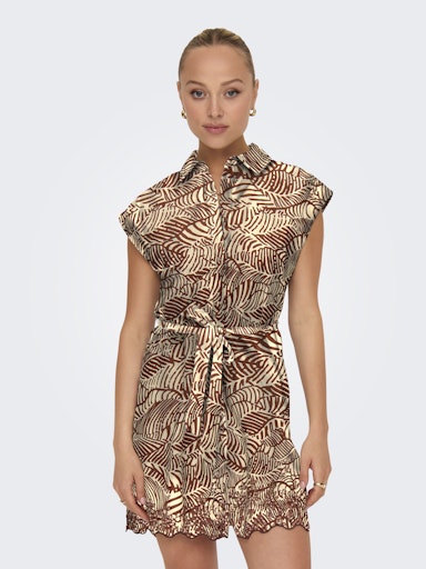 Only - Abito donna | onllou life emb s/s shirt dress ptm