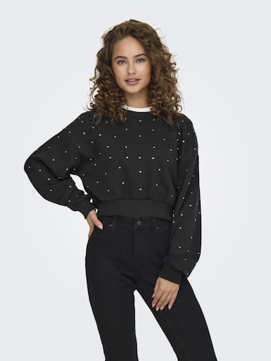 Only - Felpa donna | onlglobe l/s o-neck ub swt