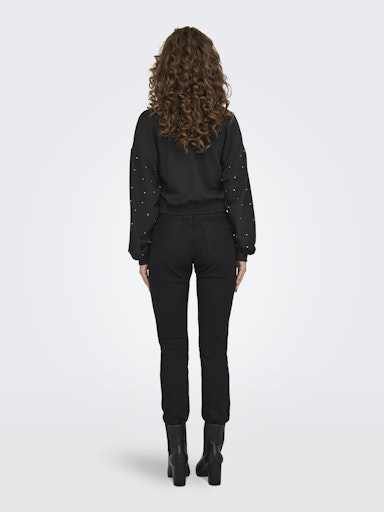 Only - Felpa donna | onlglobe l/s o-neck ub swt