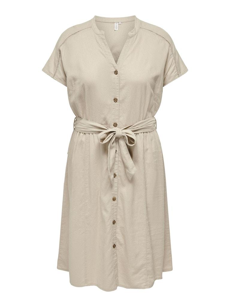 Only Carmakoma - Vestito Chemisier - Donna curvy | carcaro s/s linen calf shirt dress tlr