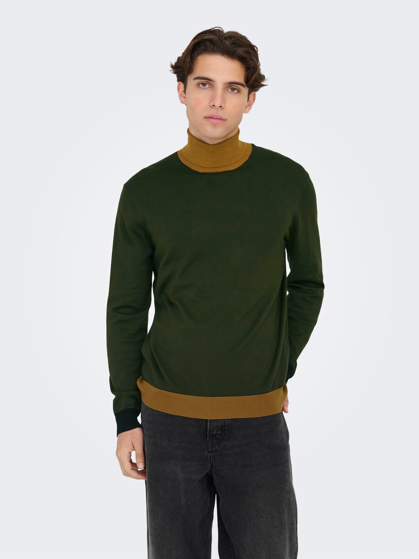 Maglione Wyler Life Reg 14 Cb Roll Knit Only & Sons