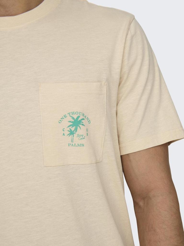 T-SHIRT - ONLY & SONS ONSKRISTOPHER REG POCKET SS TEE