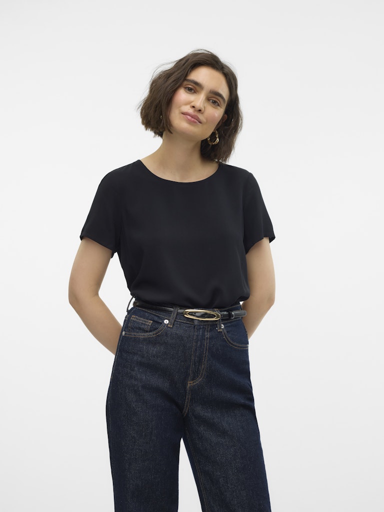Vero Moda - T-shirt - Donna | vmeasy joy s/s top wvn ga