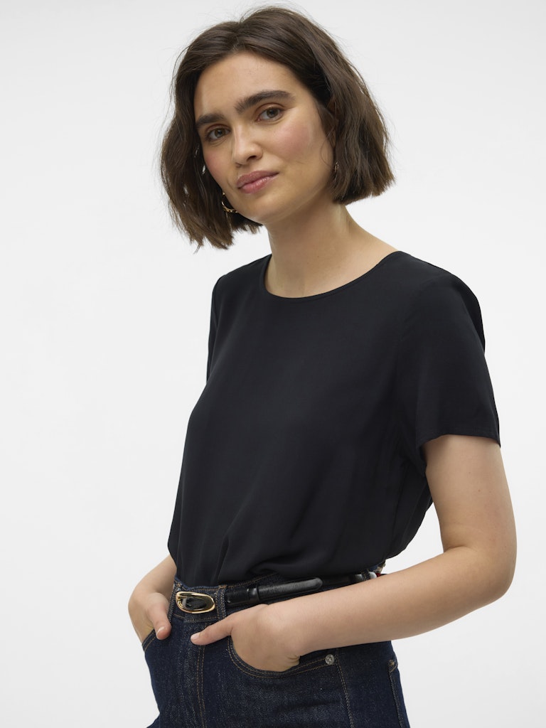 Vero Moda - T-shirt - Donna | vmeasy joy s/s top wvn ga