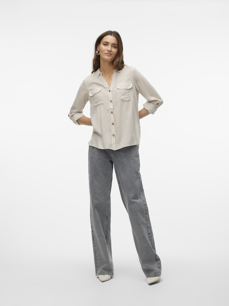 Vero Moda - Camicia - Donna | vmbumpy l/s shirt new wvn ga noos