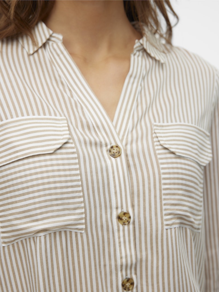 Vero Moda - Camicia - Donna | vmbumpy l/s shirt new wvn ga noos