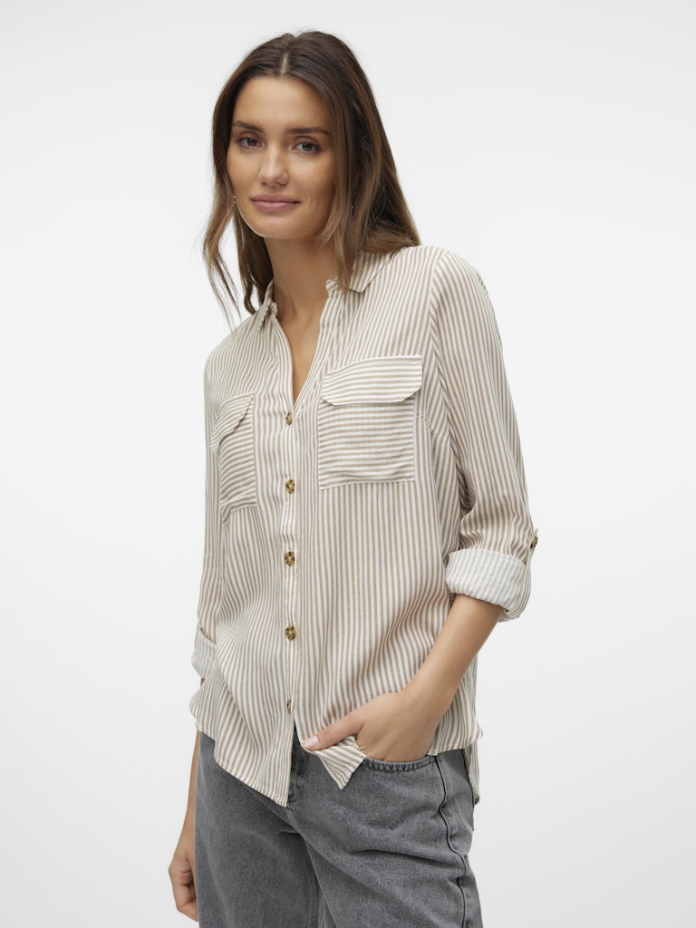 Vero Moda - Camicia - Donna | vmbumpy l/s shirt new wvn ga noos