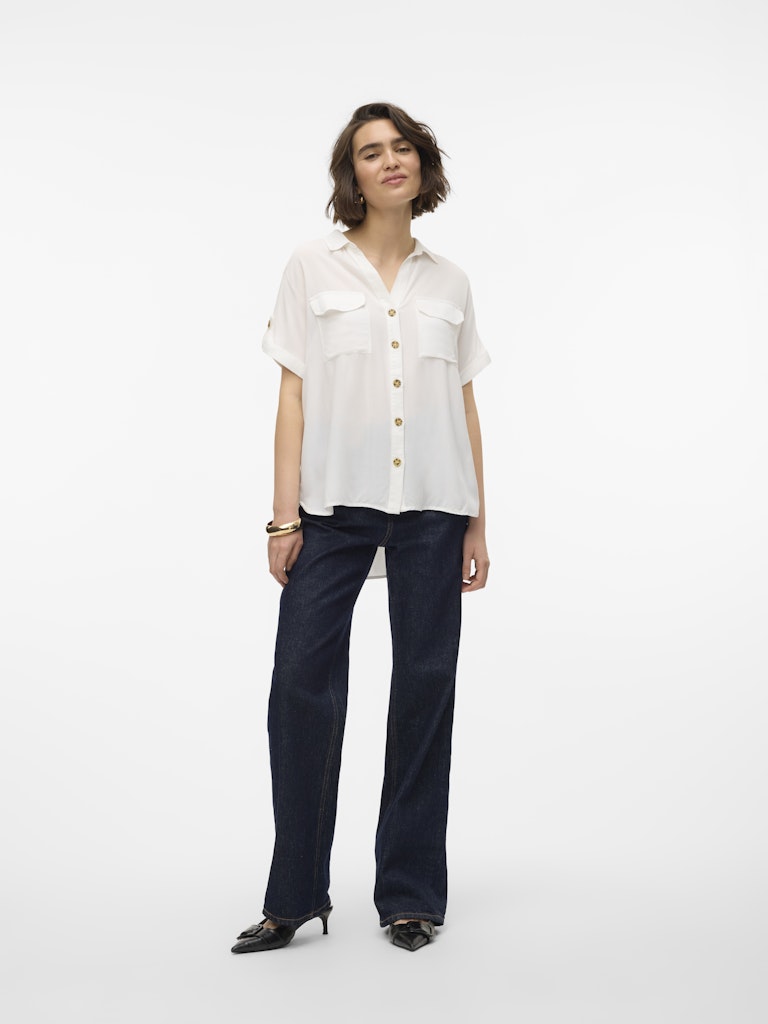 Vero Moda - Camicia - Donna | vmbumpy ss shirt wvn ga noos