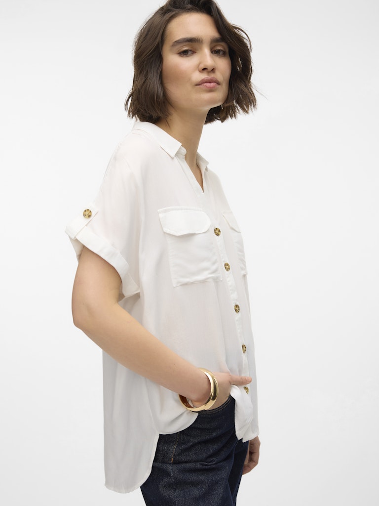 Vero Moda - Camicia - Donna | vmbumpy ss shirt wvn ga noos