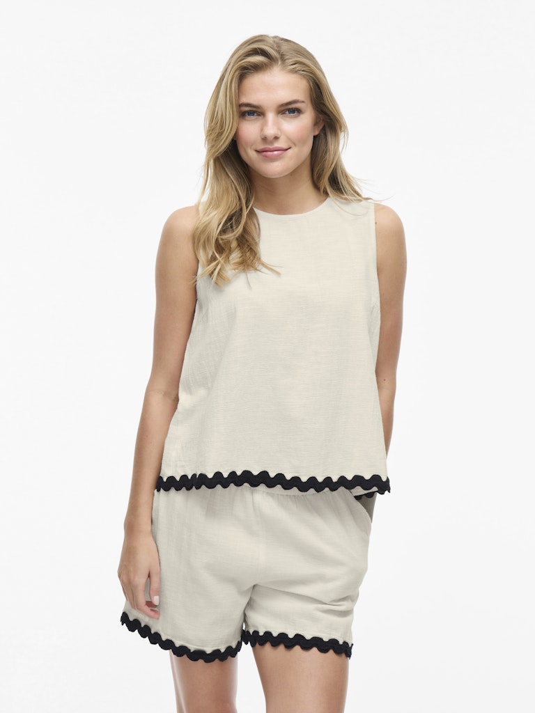 Vila - Top - Donna | vimanda wavy o-neck s/l top