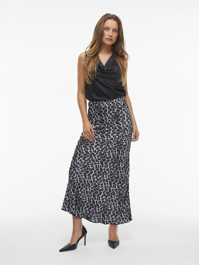 Vila - Gonna longuette - Donna | visahra hw ankle leo skirt/ka
