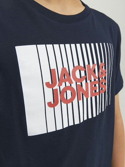 T-Shirt - Jjjunior Jjecorp Logo Tee Play Ss O-Neck Noos Mni