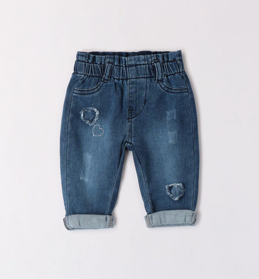 Jeans Cuori Per Bimba - Ido