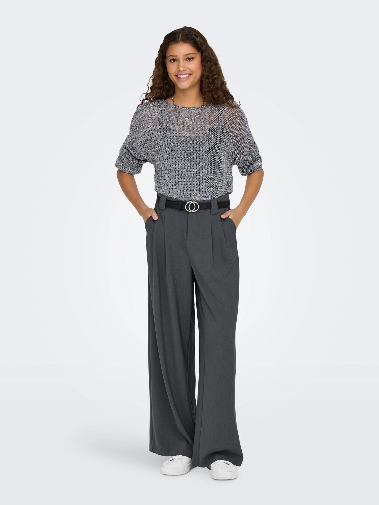 Only - Pullover - Donna | onlnora ls short glitter oneck knt