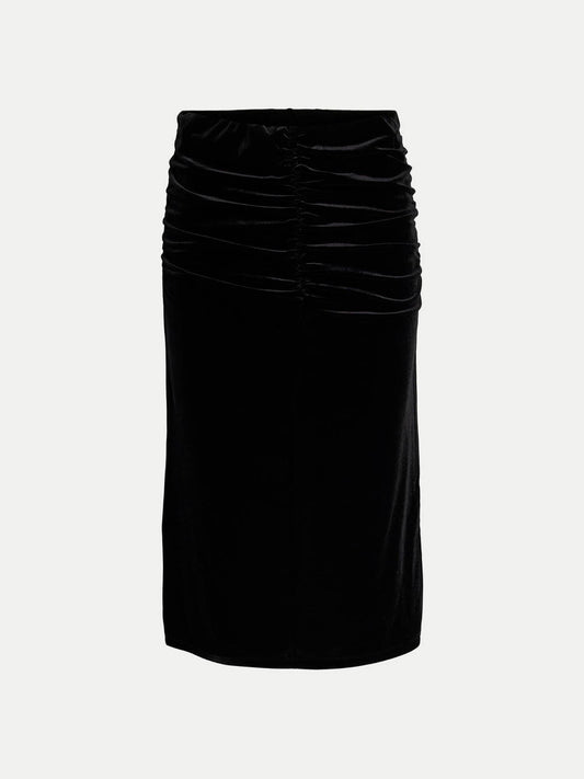 Gonna Velida Hw Midi Velvet Skirt/Su Vila