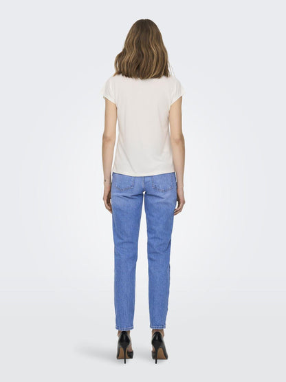 Only - T-shirt - Donna | onlfree life s/s mod.v-neck top jrs noos
