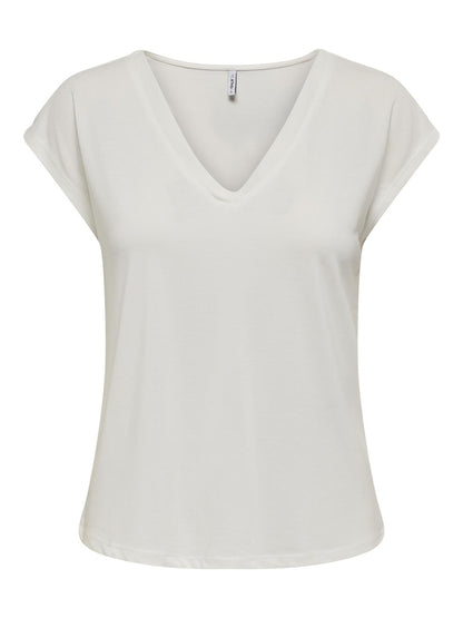 Only - T-shirt - Donna | onlfree life s/s mod.v-neck top jrs noos