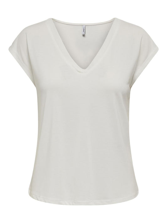 Only - T-shirt donna | onlfree life s/s mod.v-neck top jrs noos