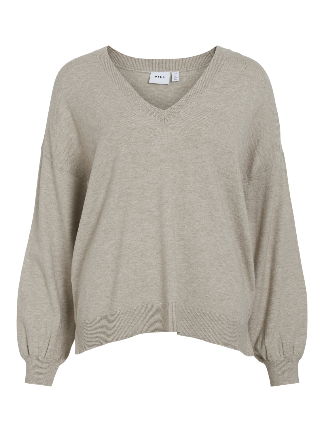 VICOMFY L/S V-NECK OVERSIZE Pullover TOP/PB