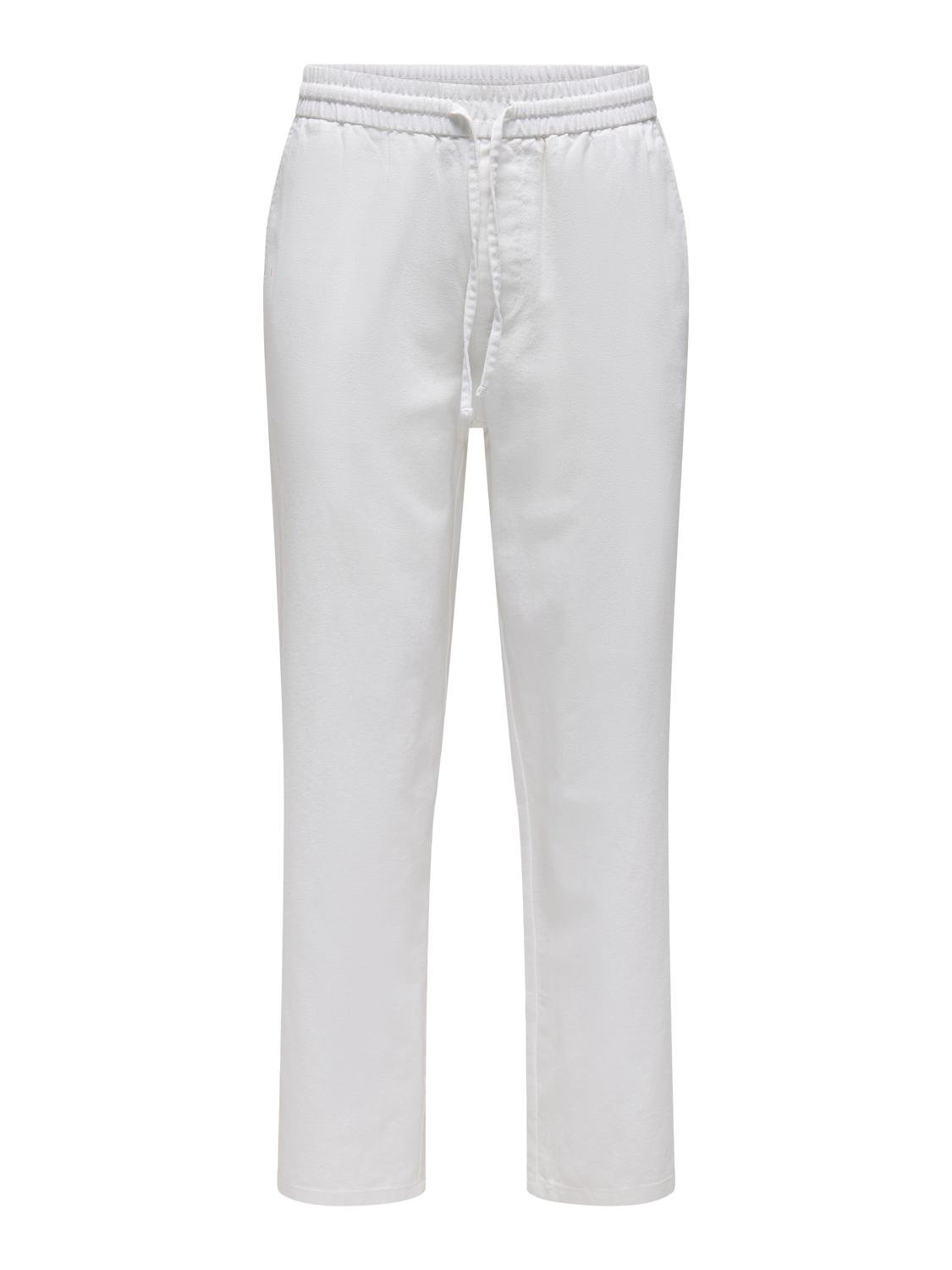 Only & Sons - Uomo - T-shirt | onssinus loose 0007 cot lin pant noos