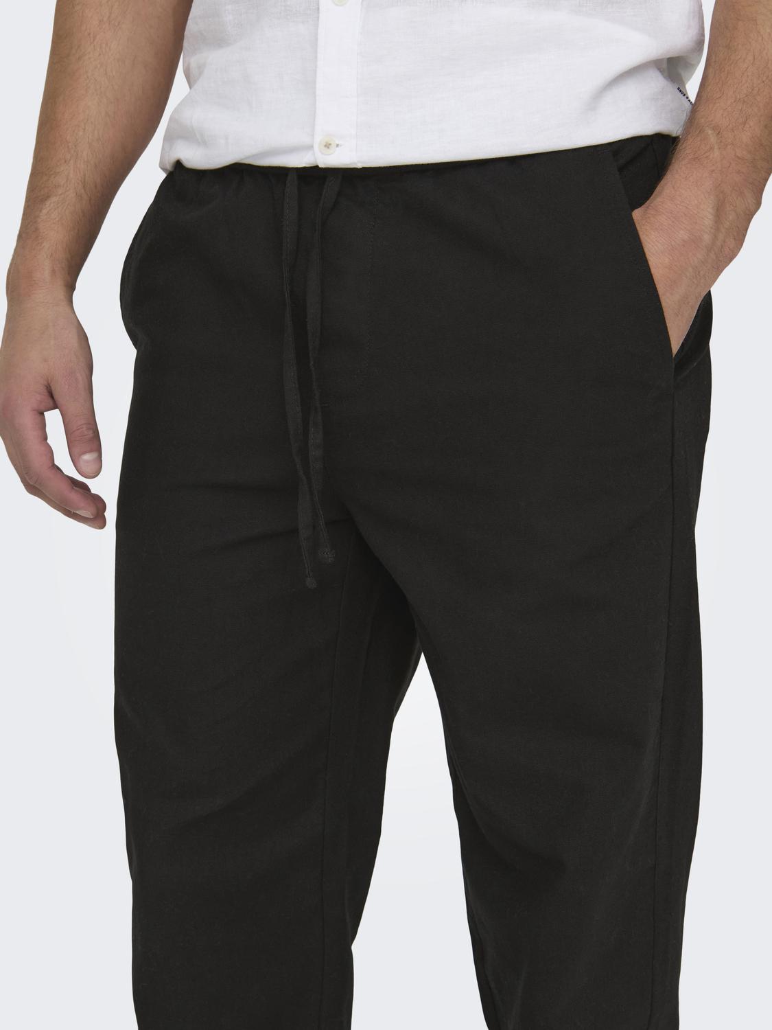Only & Sons - Uomo - T-shirt | onssinus loose 0007 cot lin pant noos
