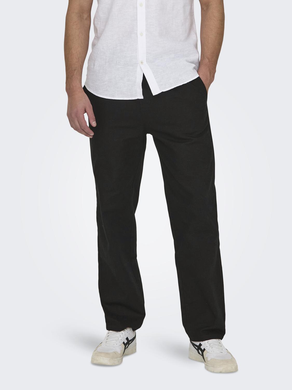 Only & Sons - Uomo - T-shirt | onssinus loose 0007 cot lin pant noos