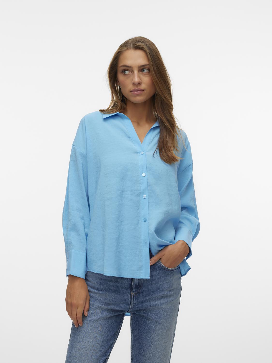 VMQUEENY LS OVERSIZE SHIRT WVN GA NOOS