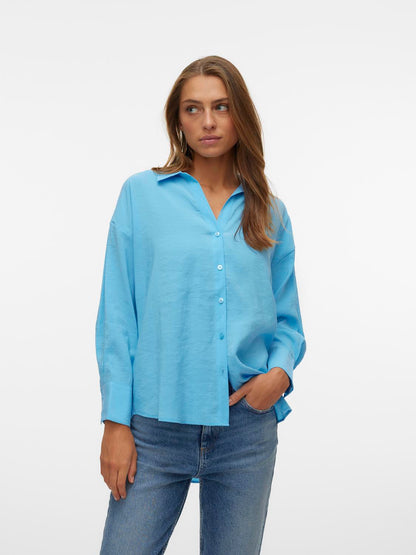 VMQUEENY LS OVERSIZE SHIRT WVN GA NOOS