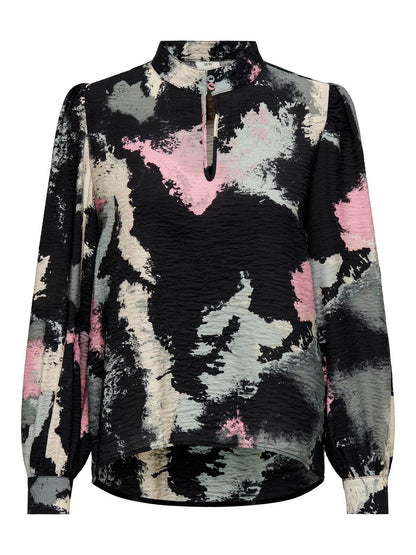 JDYODETTE L/S HIGH NECK TOP WVN