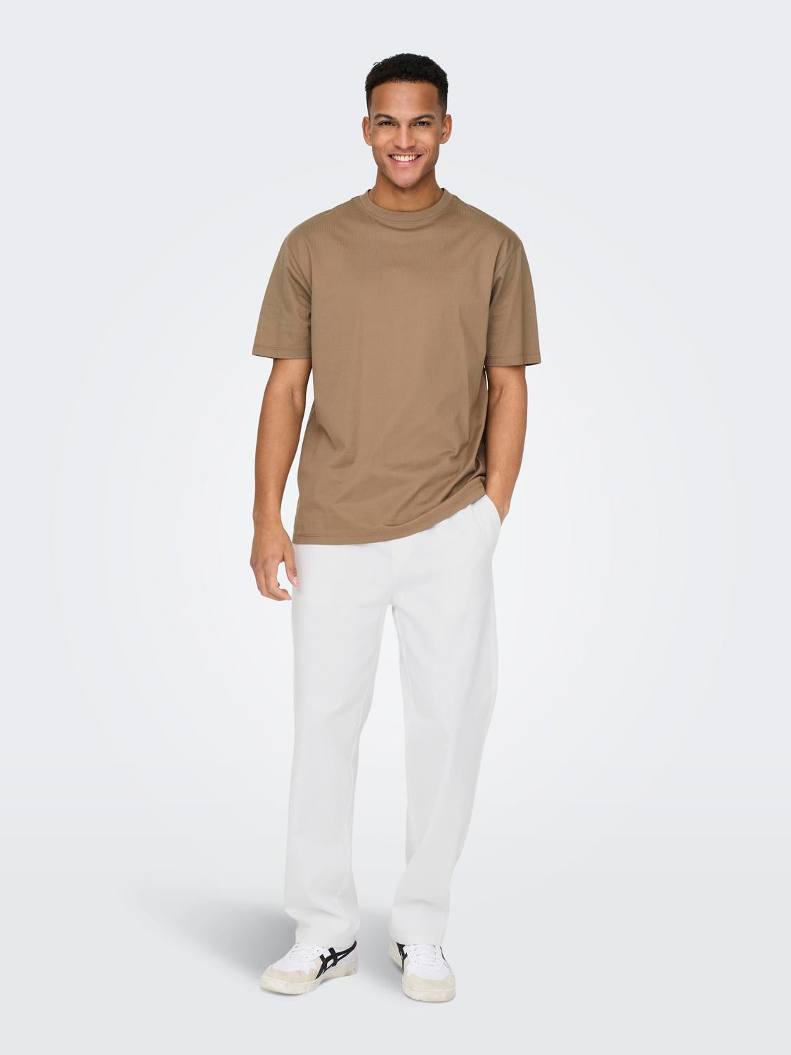Only & Sons - Uomo - T-shirt | onssinus loose 0007 cot lin pant noos