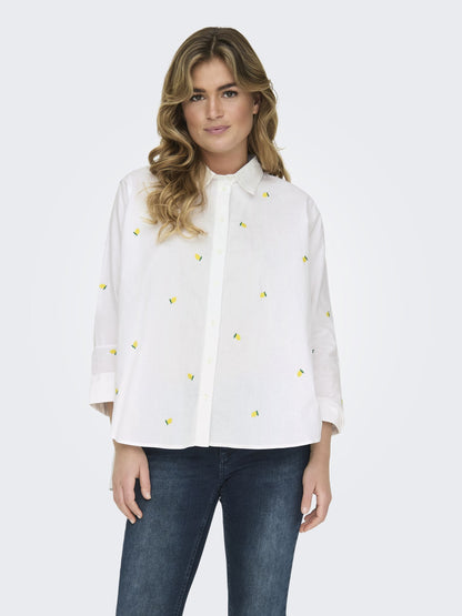 Only - Camicia - Donna | onlnew lina grace ls emb shirt noos wvn