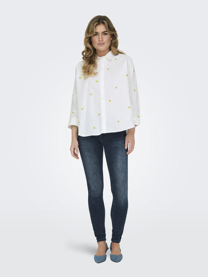 Only - Camicia - Donna | onlnew lina grace ls emb shirt noos wvn