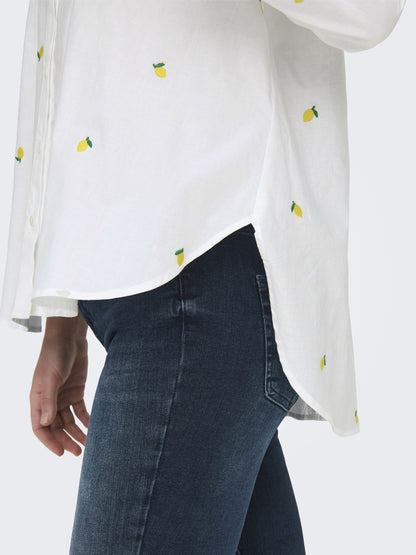Only - Camicia - Donna | onlnew lina grace ls emb shirt noos wvn