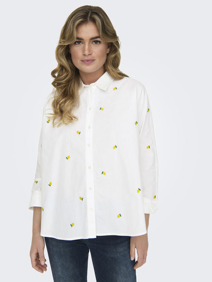 Only - Camicia - Donna | onlnew lina grace ls emb shirt noos wvn