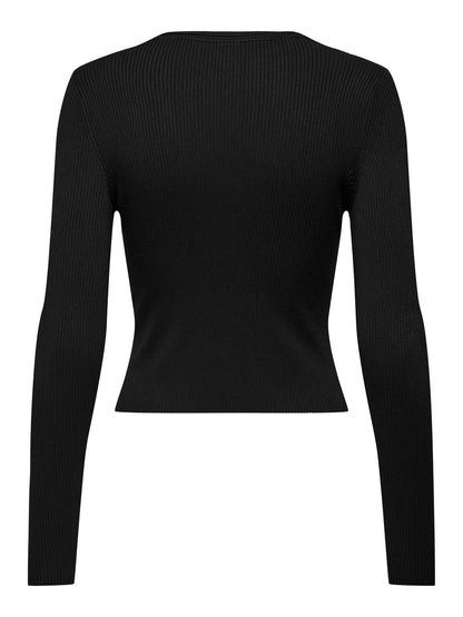 Only - Pullover - Donna | onlmeddi ls peek a boo v-neck cc knt