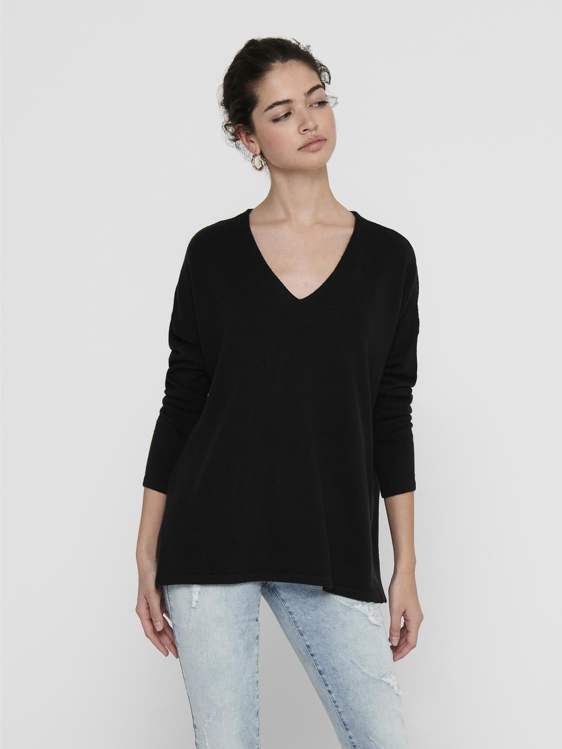 ONLAMALIA LS V-NECK CC KNT