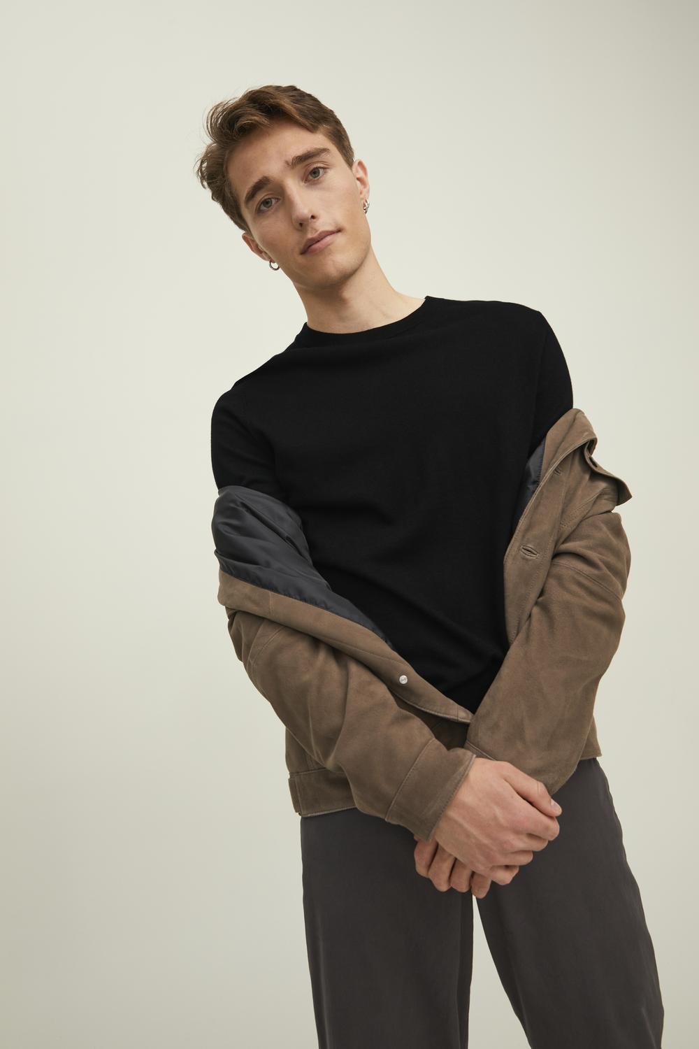 Felpa Jprblabushwick Merino Knit Crew Neck Ln Jack&Jones