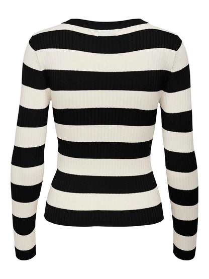 JDY - Pullover - Donna | jdyplum l/s o-neck stripe pull. knt noos