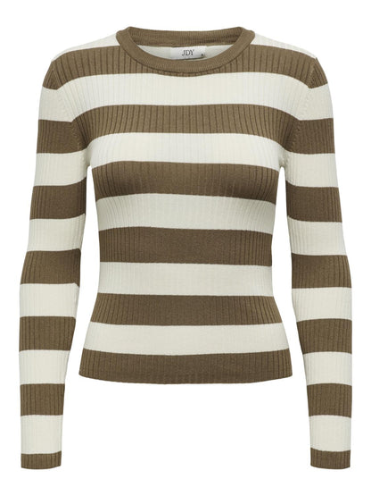JDY - Pullover - Donna | jdyplum l/s o-neck stripe pull. knt noos