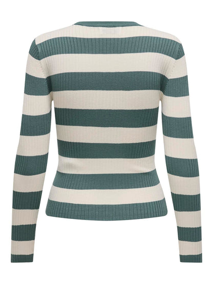 JDY - Pullover - Donna | jdyplum l/s o-neck stripe pull. knt noos