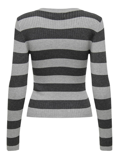 JDY - Pullover - Donna | jdyplum l/s o-neck stripe pull. knt noos