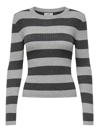 JDY - Pullover - Donna | jdyplum l/s o-neck stripe pull. knt noos