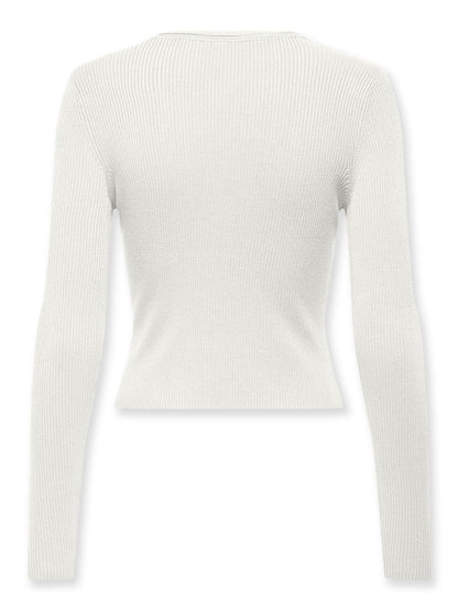 Only - Pullover - Donna | onlmeddi ls peek a boo v-neck cc knt