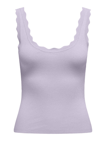 JDY - Canotta - Donna | jdynanna s/l scallop edge top knt noos