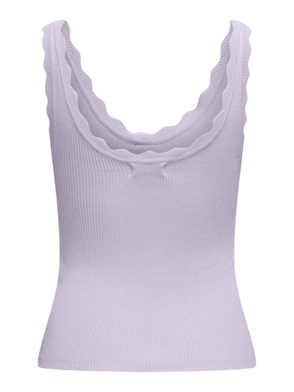 JDY - Canotta - Donna | jdynanna s/l scallop edge top knt noos